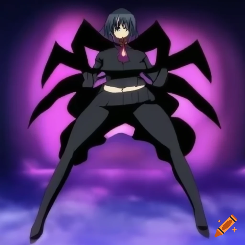 Holographic black diamond with anime design from the 2000's