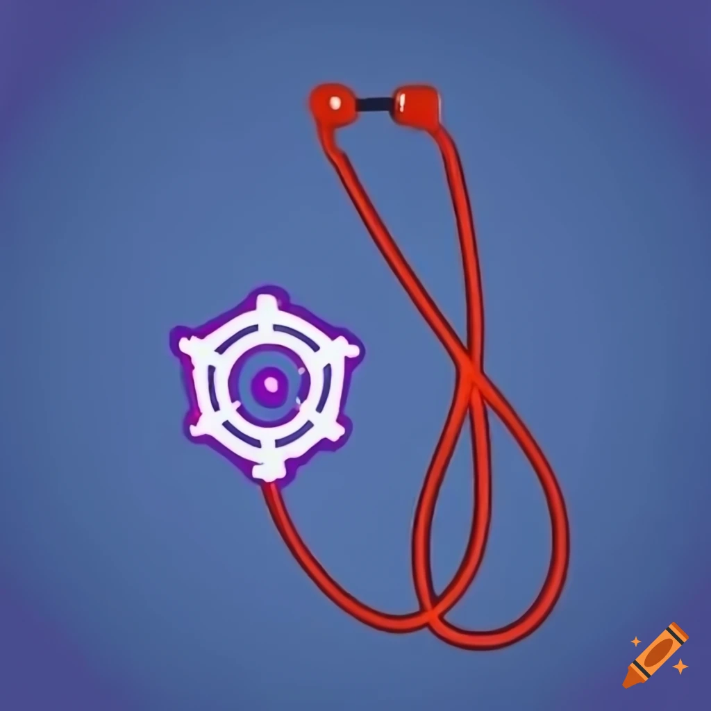 Kubernetes icon being checked with a stethoscope for issues
