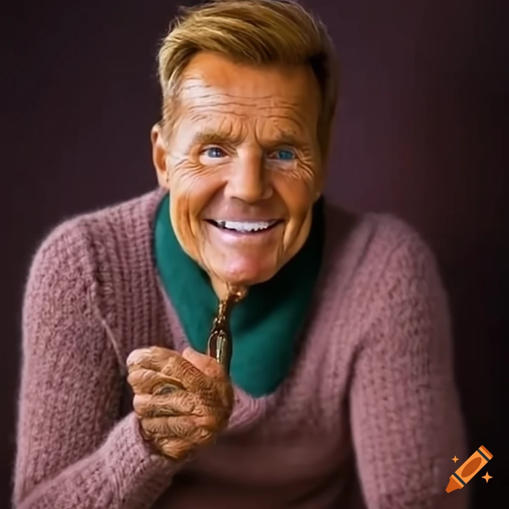Dieter Bohlen knitting