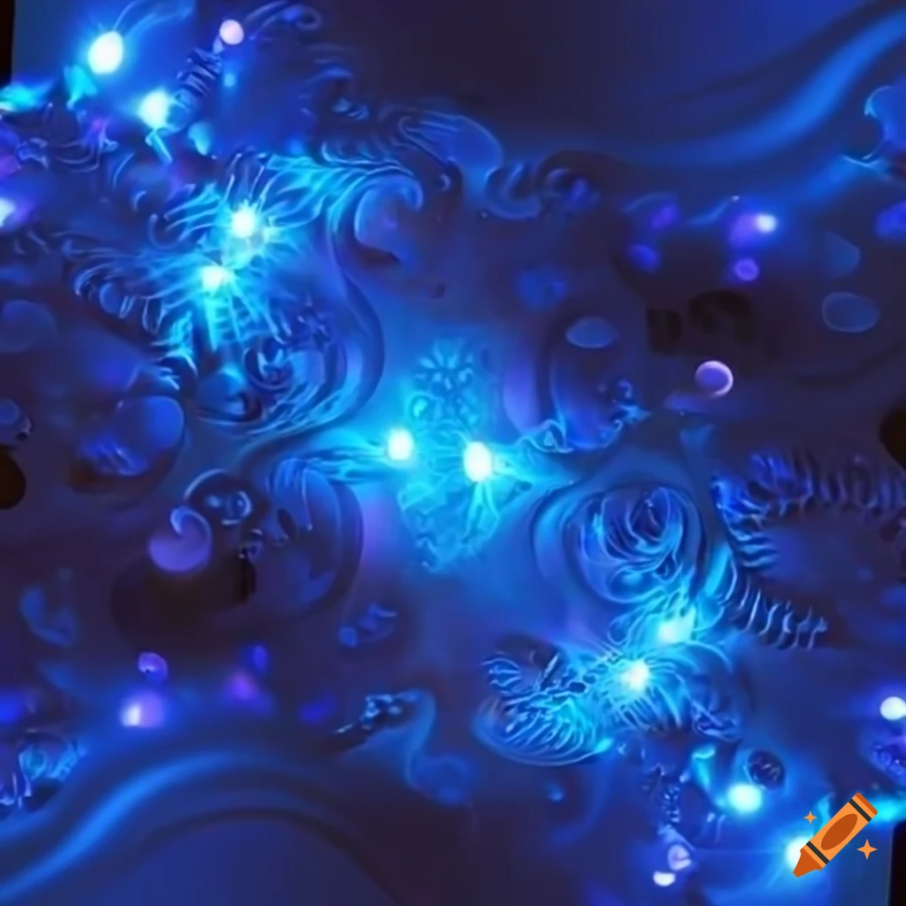 Blue LED background