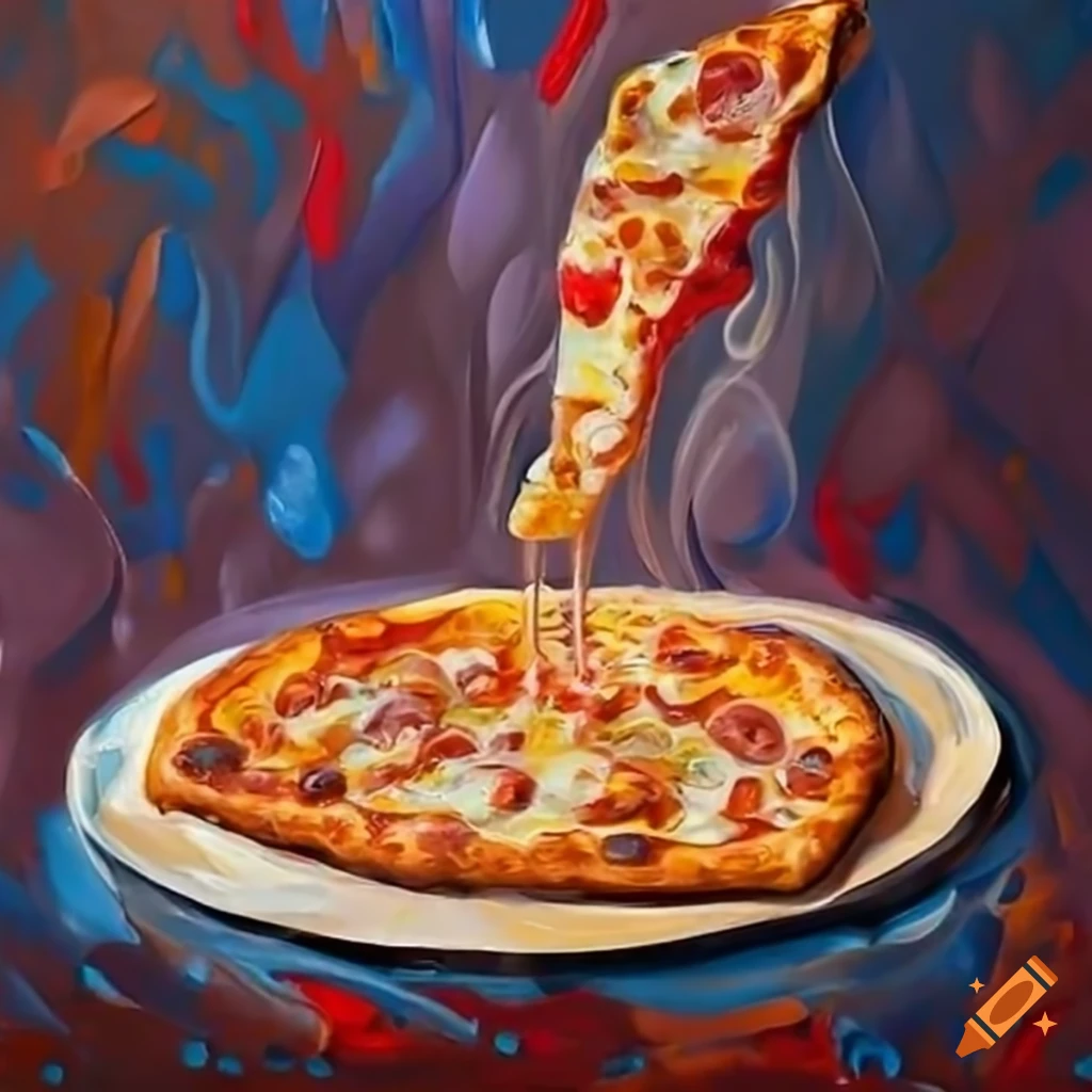 Delicious hot slice of cheesy pizza