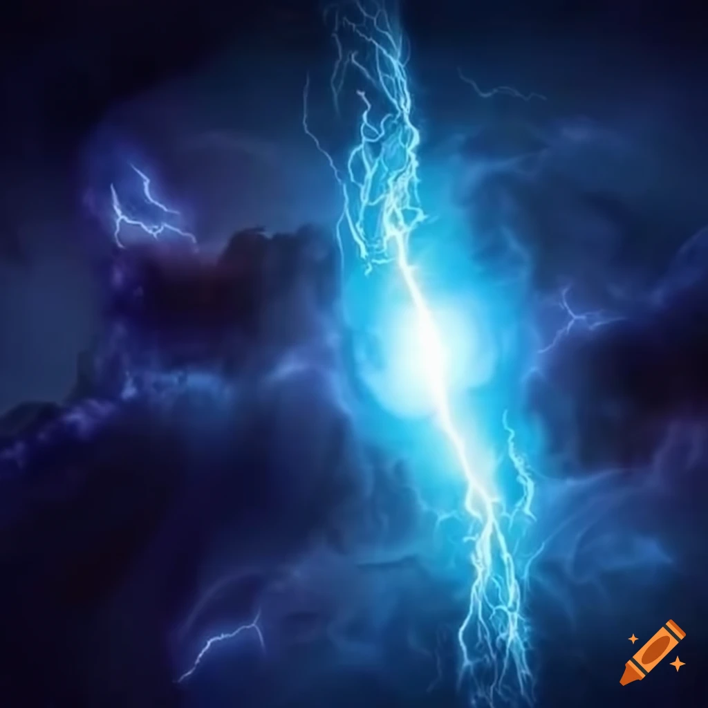 Triple blackhole of fire, ice, and lightning representing infinite love