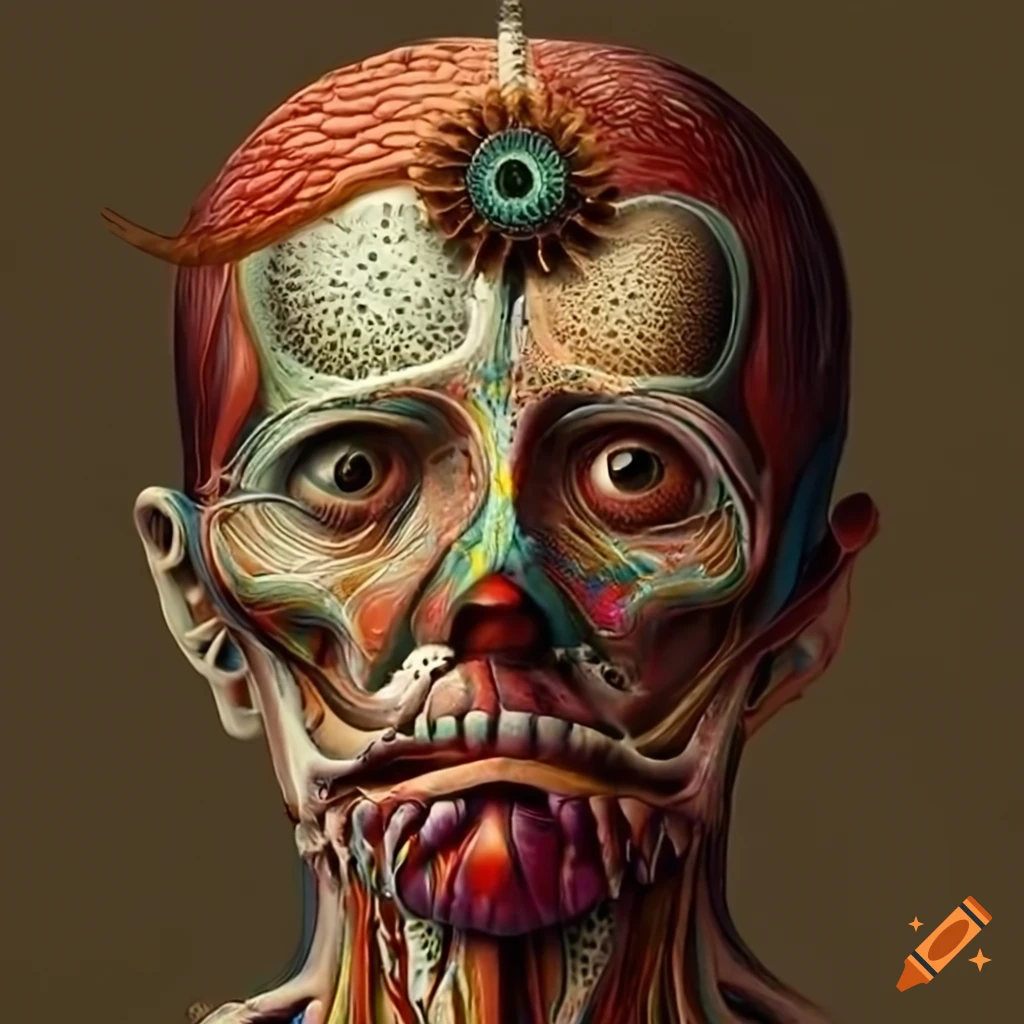 Illustration of third eye anatomy according to Haeckel