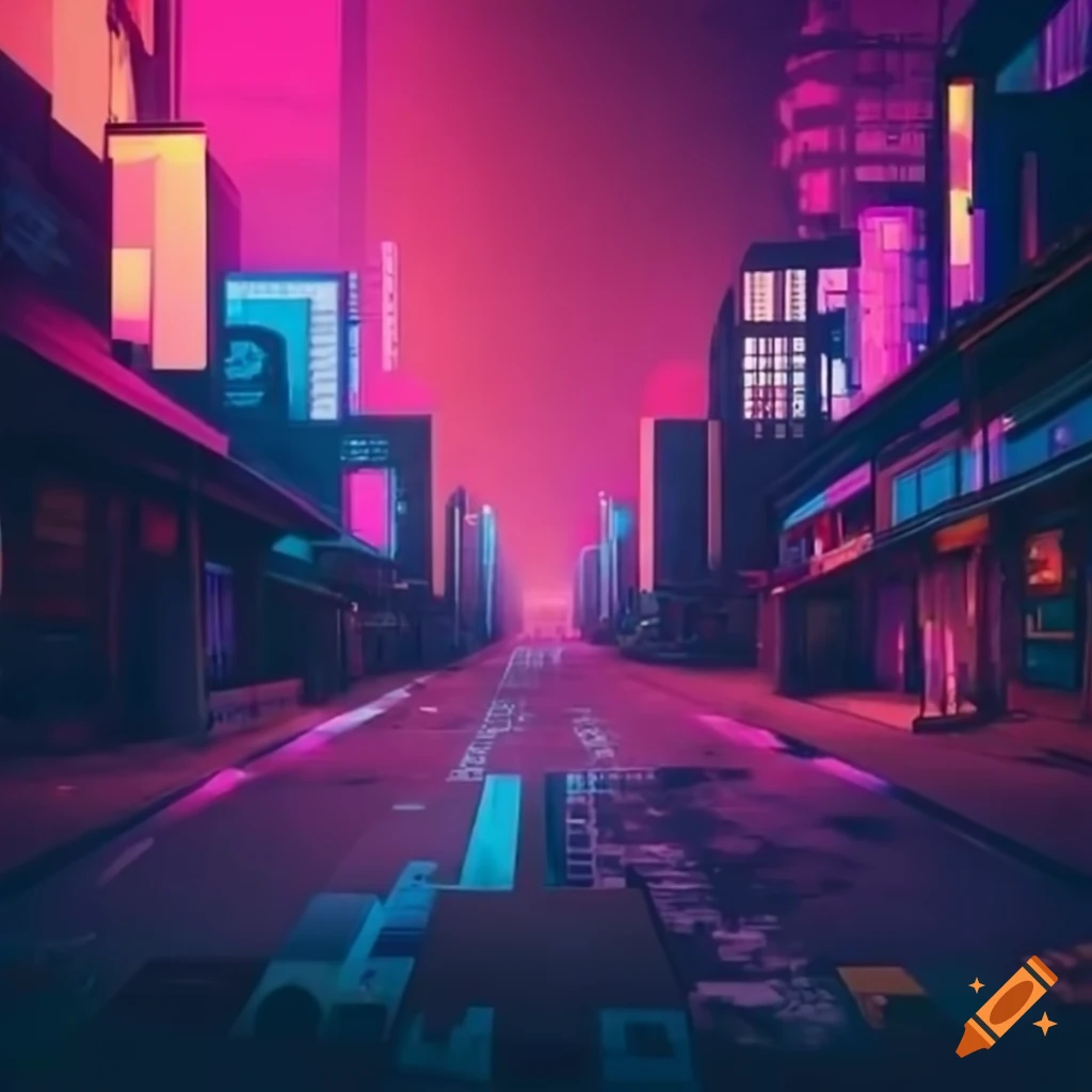 Campus and cyberpunk style poster background