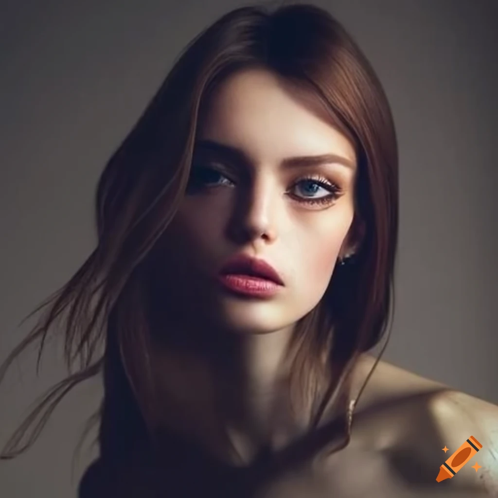 Woman model on a magazine cover