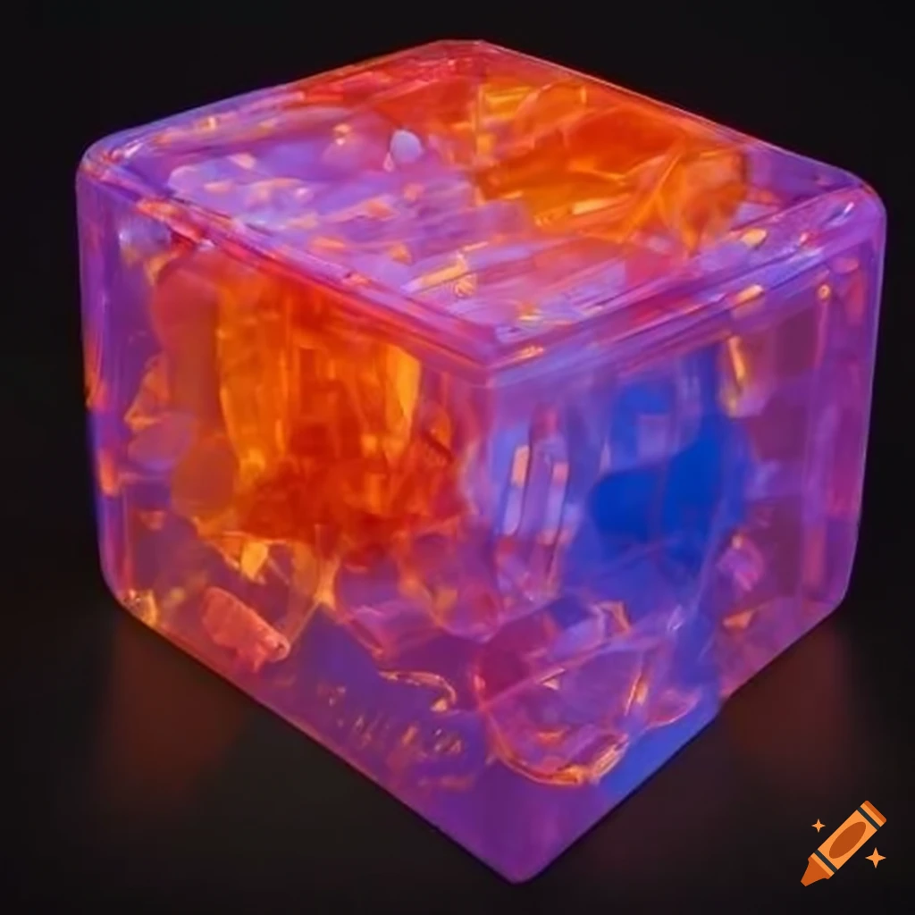 Plastic Elmo cube