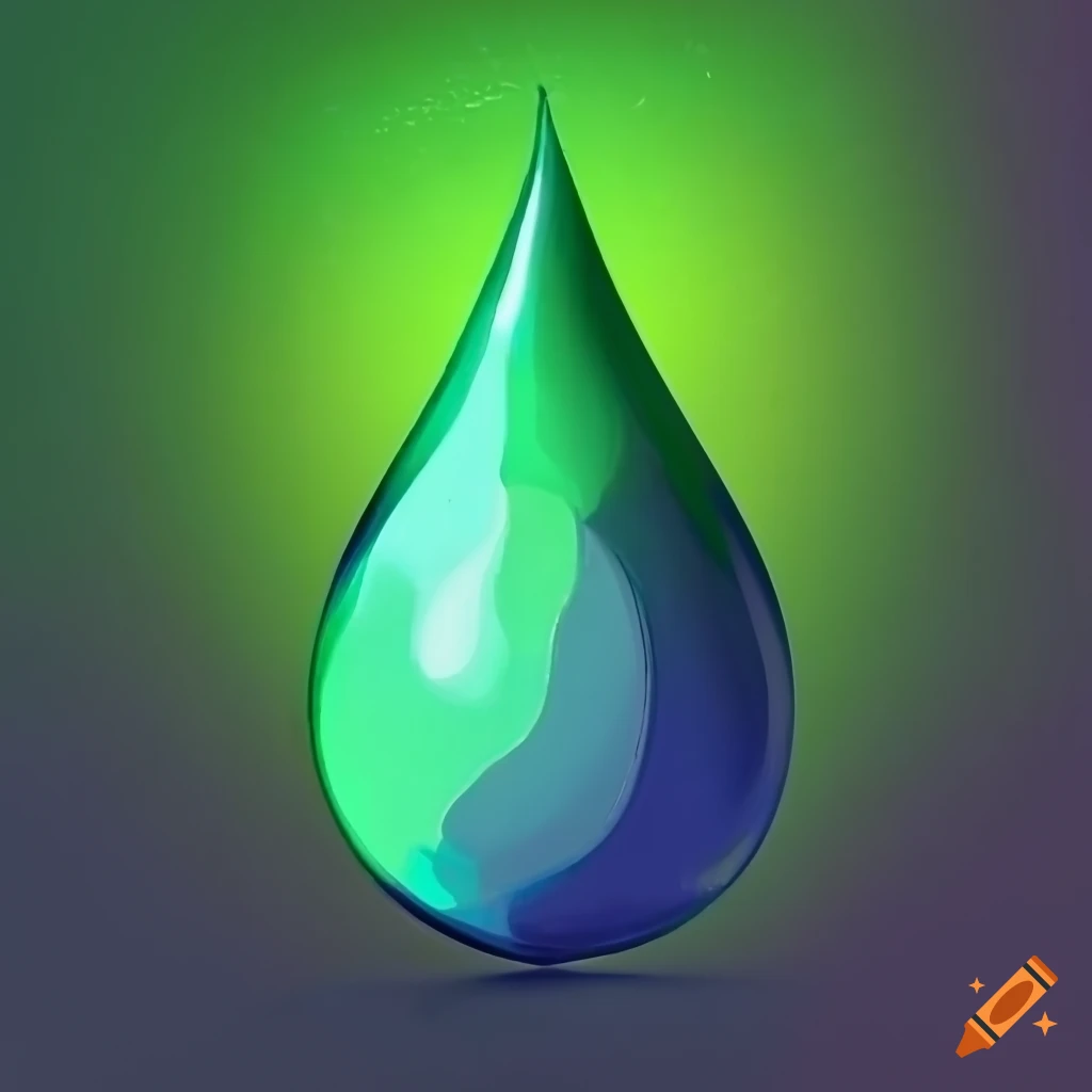 Green drop iconography