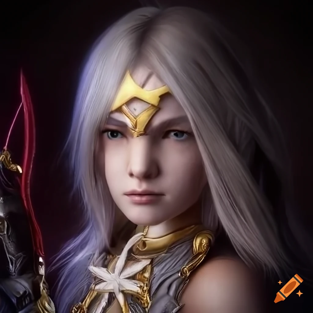 Princess Ashe from Final Fantasy 12 in a photorealistic style