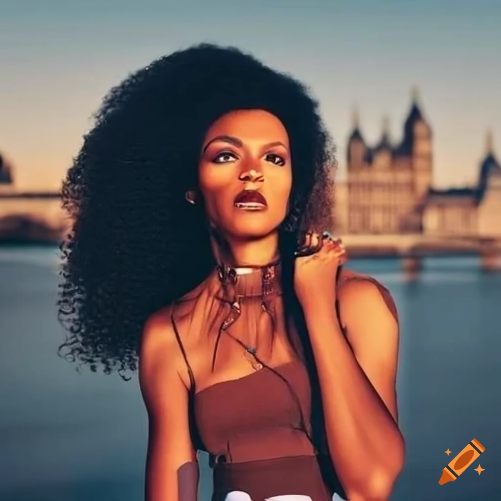 stylish-african-american-woman-at-london-bridge-on-craiyon