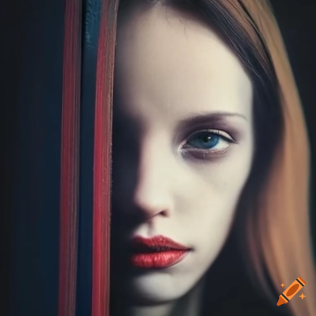 Woman model on magazine cover