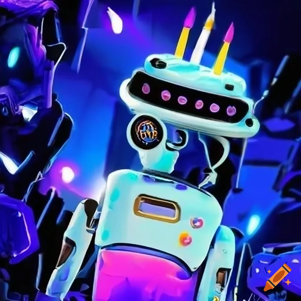 Urkle Bot wishing Dan a happy birthday