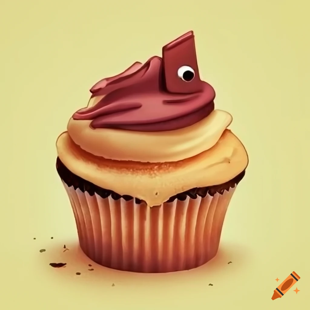 Cupcake with the word "prototipo"