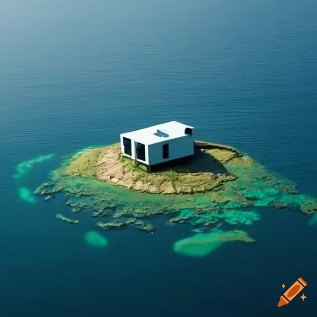 Modular building on an island
