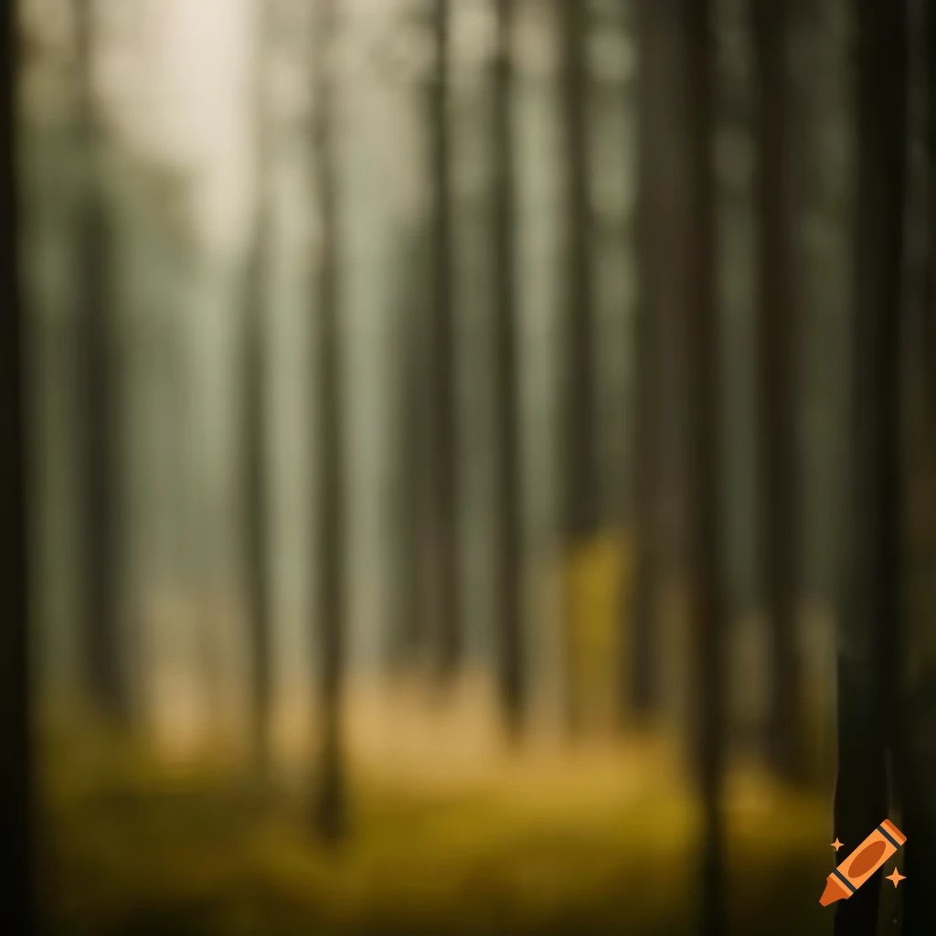 Rain and fog in a Finnish forest