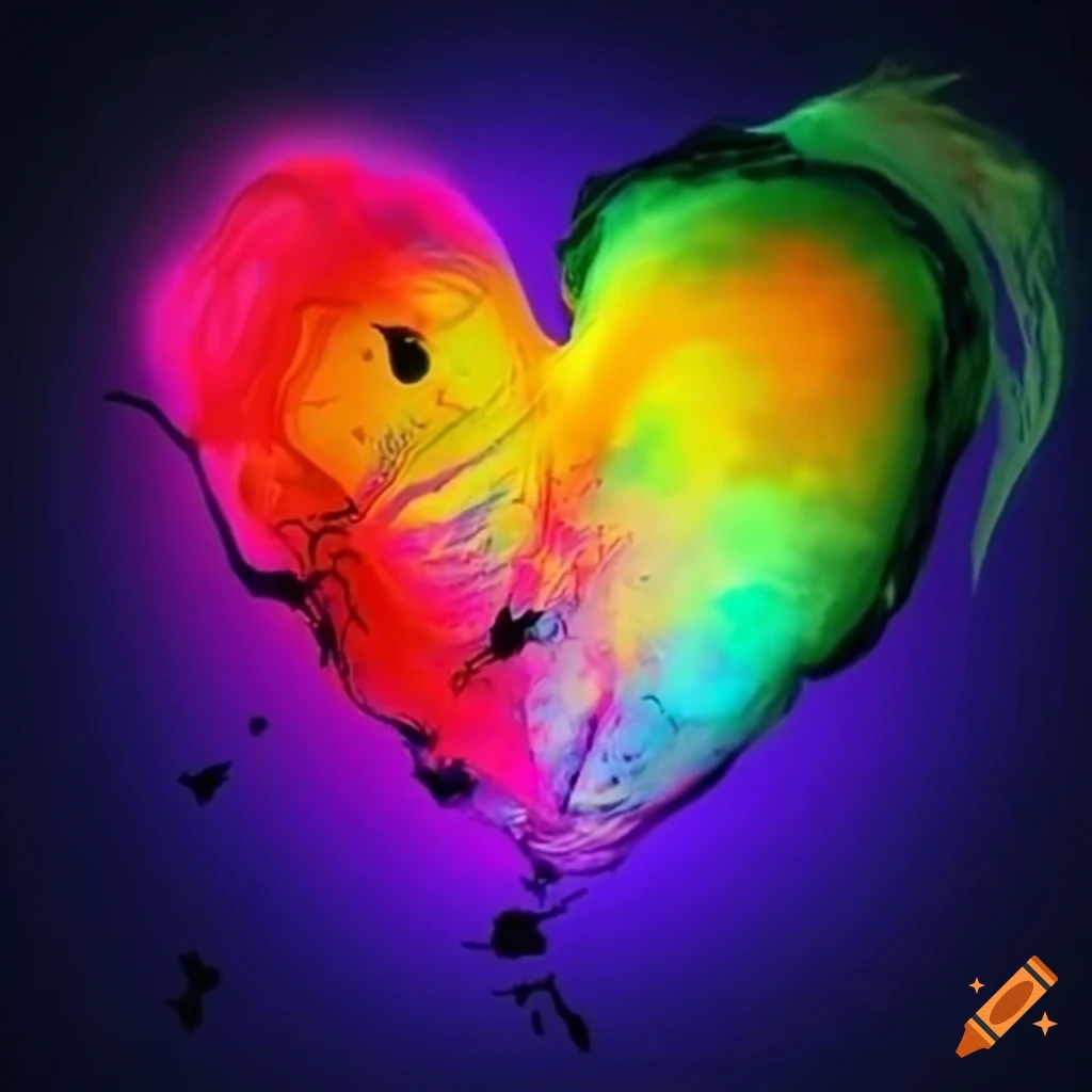 Eternal kindness and empathy portrayed through bright and vibrant colors with total focus