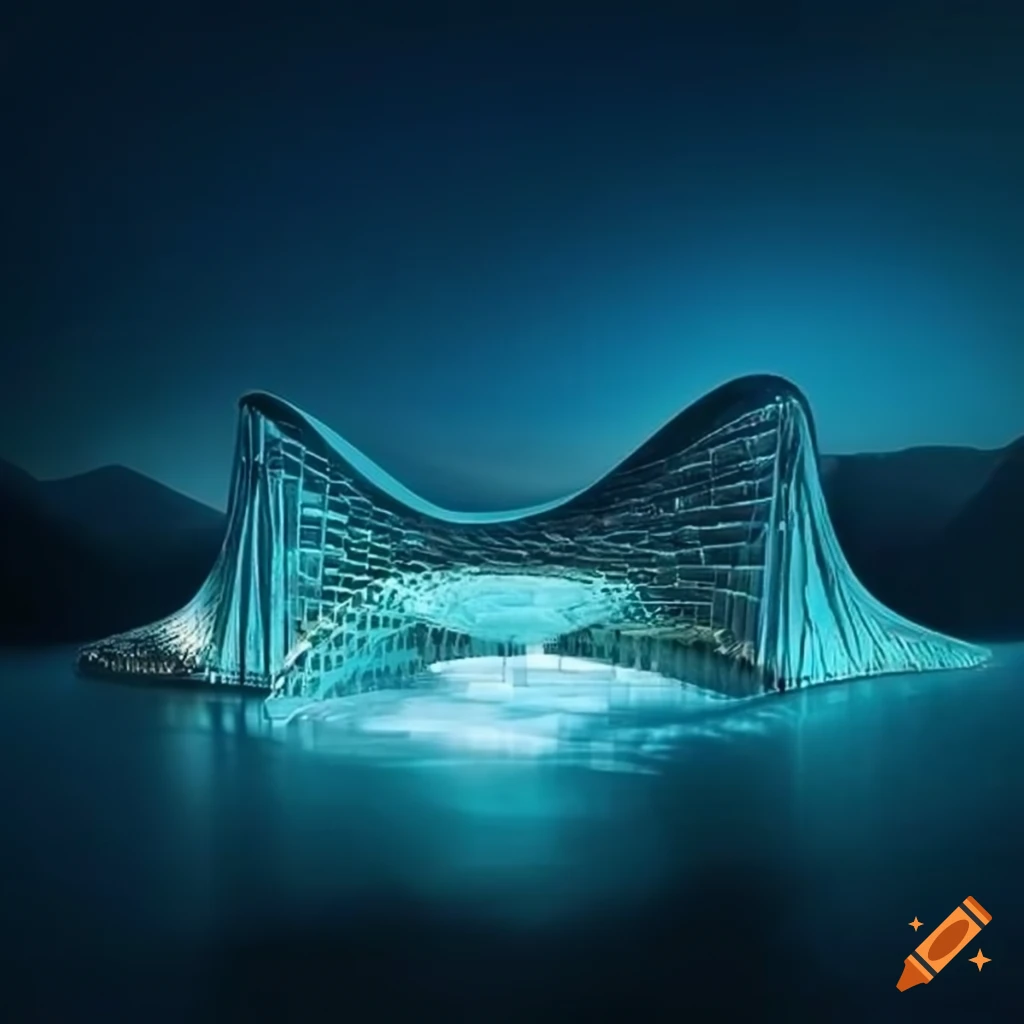 Force of nature integrated into stunning architecture on Craiyon