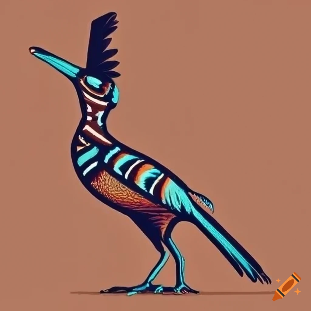 Roadrunner featuring Navajo designs