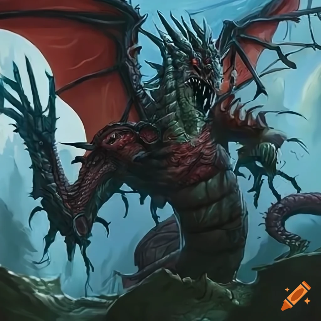 Extraterrestrial scaleless dragon from Magic: The Gathering