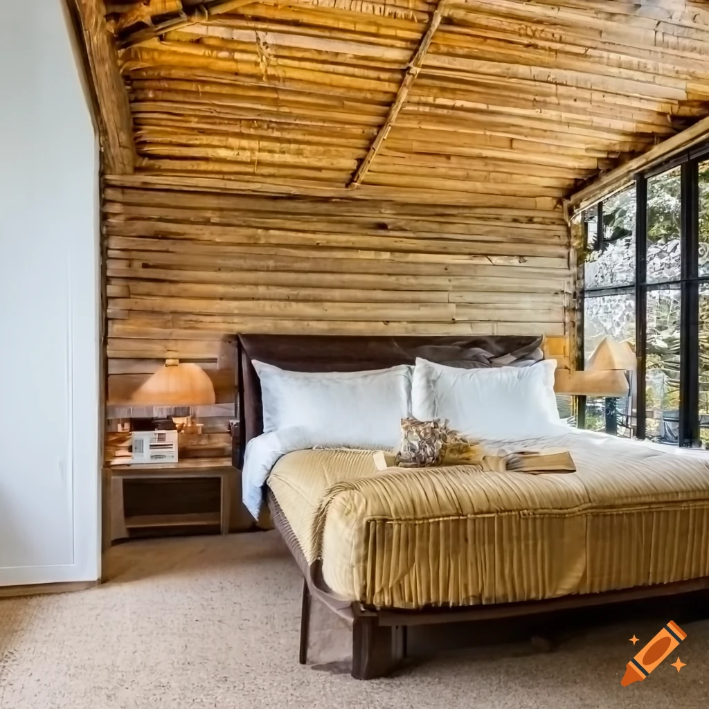 Approved living room with bamboo furniture and decor