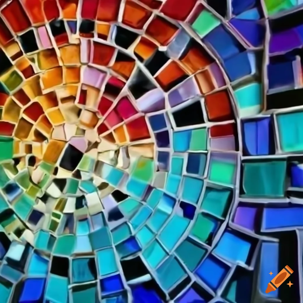 Colorful mosaic design