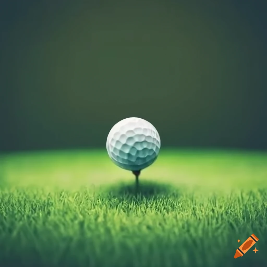 Golf ball on grass field