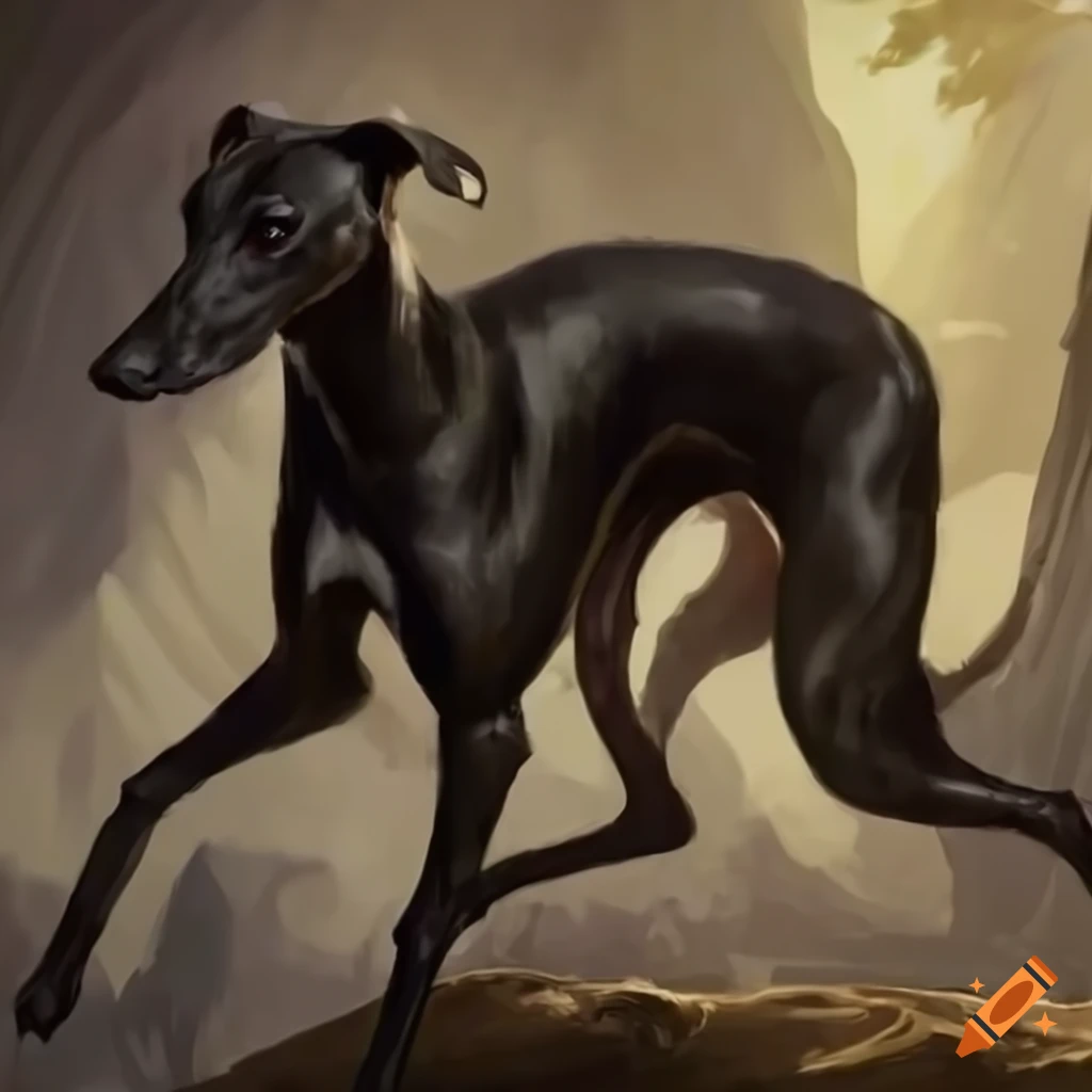 Magic the Gathering card with two Italian greyhounds