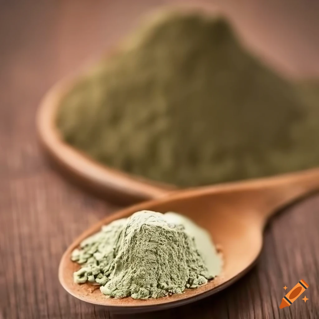 Coriander powder in a high-resolution spoon image