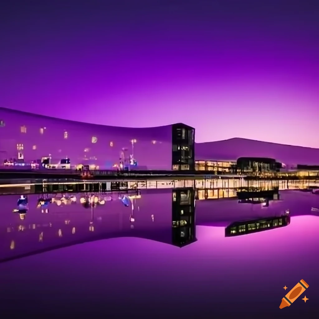 Purple airport dreams inspired by La La Land