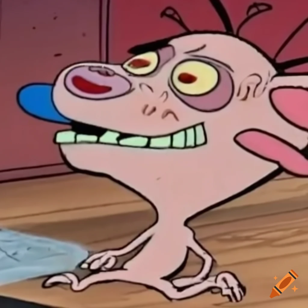 Cartoon characters from Ren & Stimpy animated series