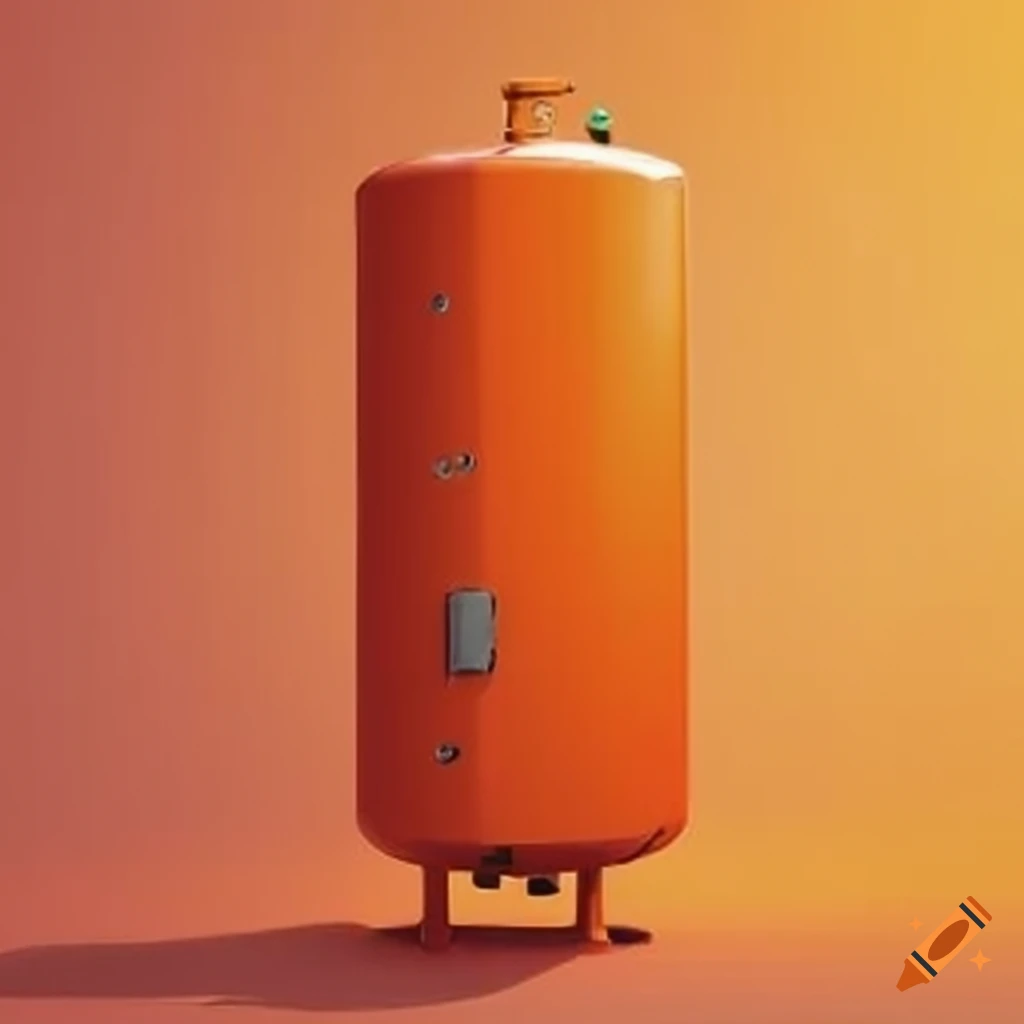 Orange water heater