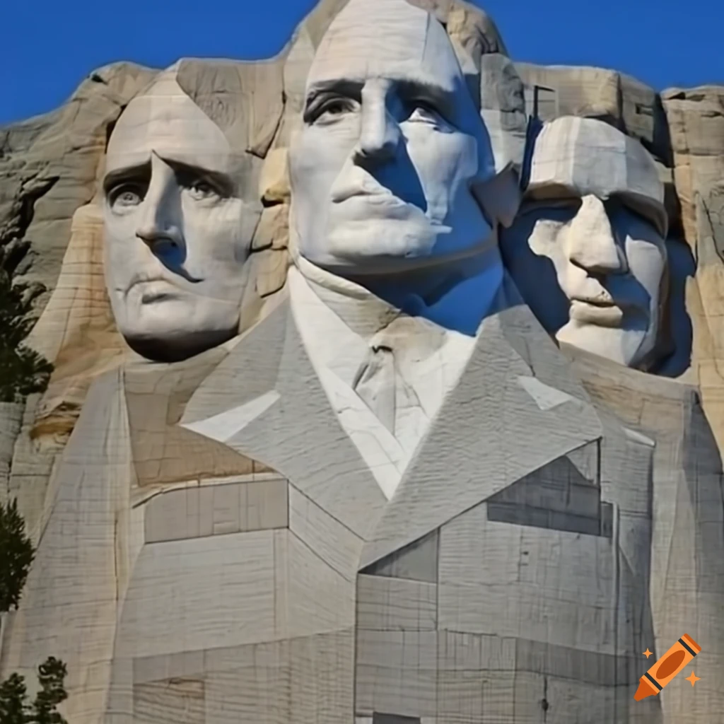 X-ray of Mount Rushmore