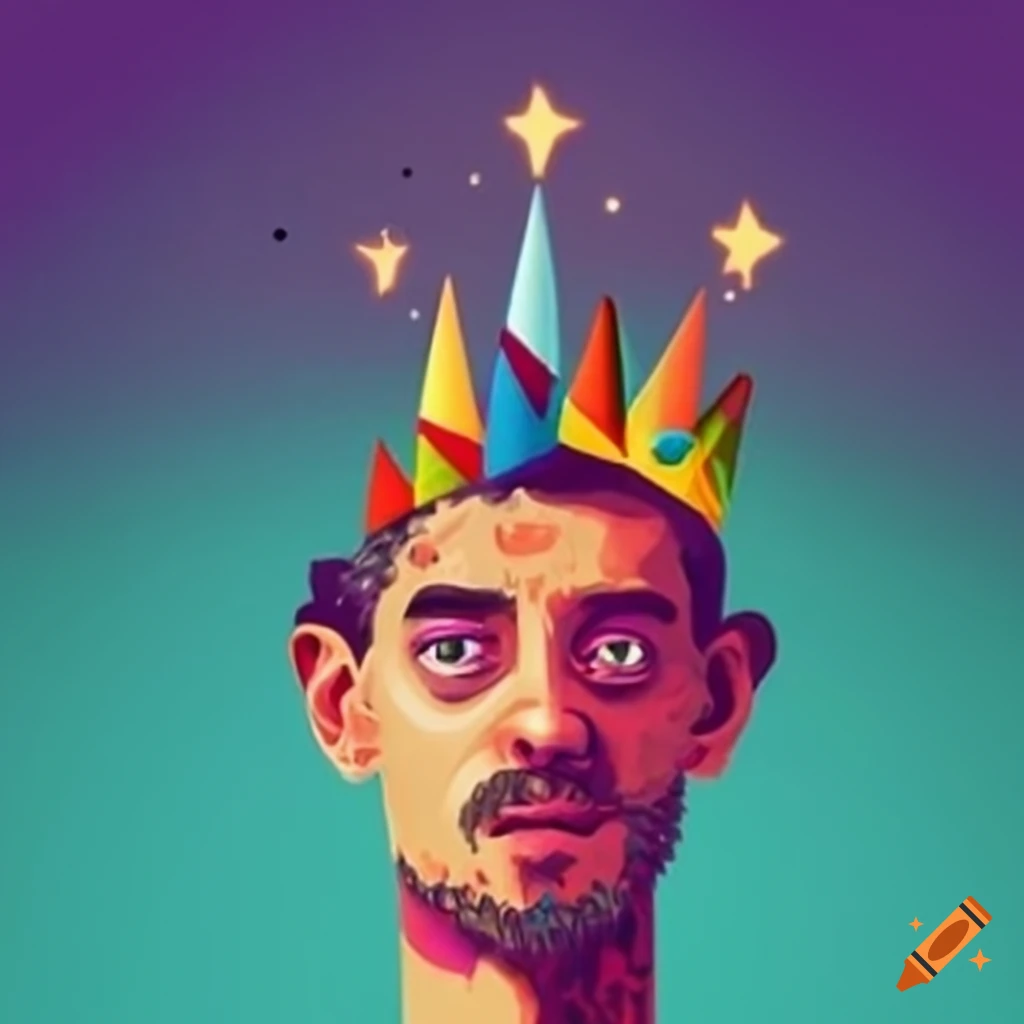 Epic and humorous birthday postcard design for Jürgen
