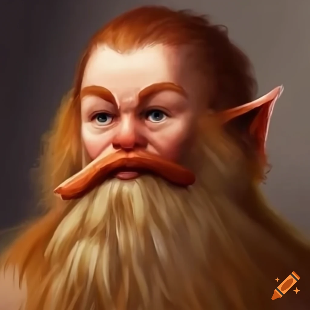 Young dwarf without beard or mustache