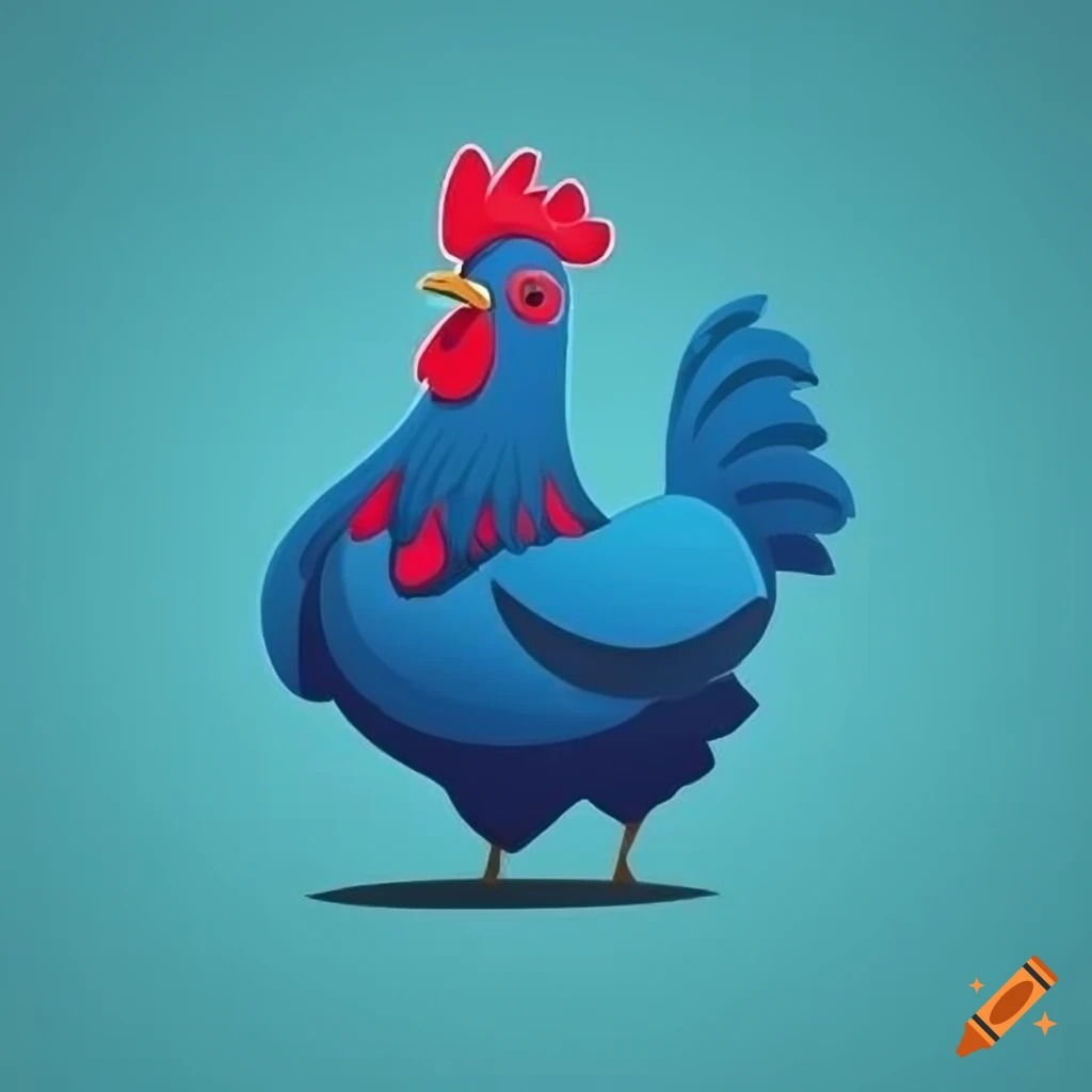 Blue chicken logo