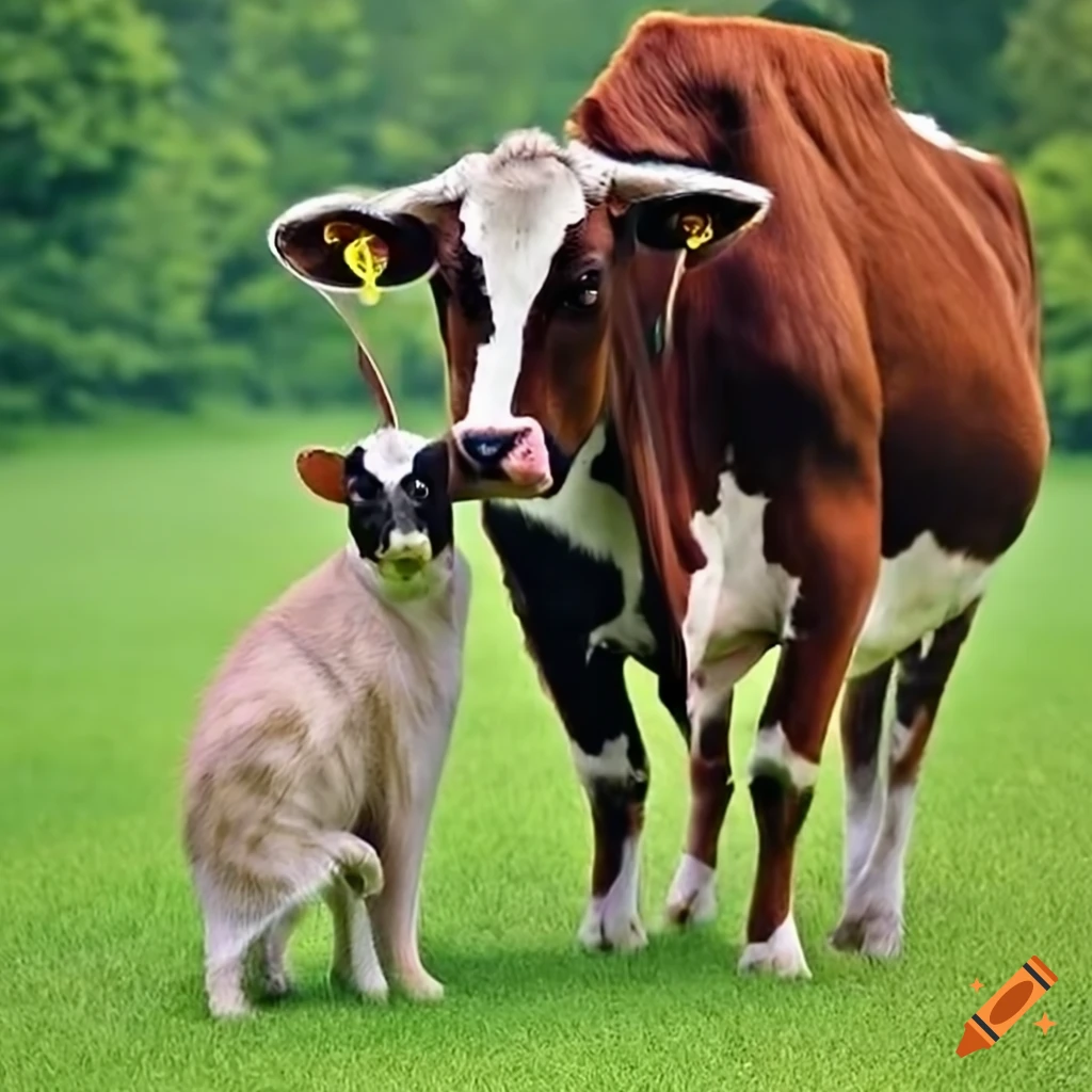 Cat and cow