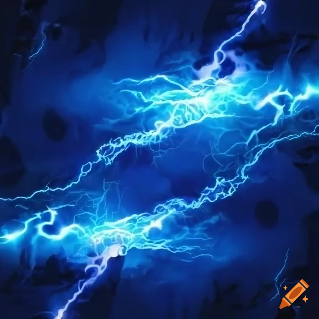 Blue lightning design background