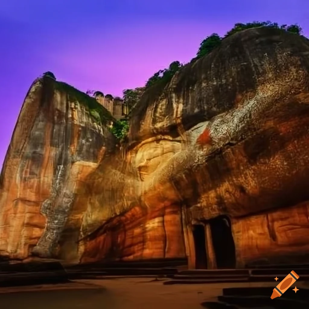 Sigiriya rock formation