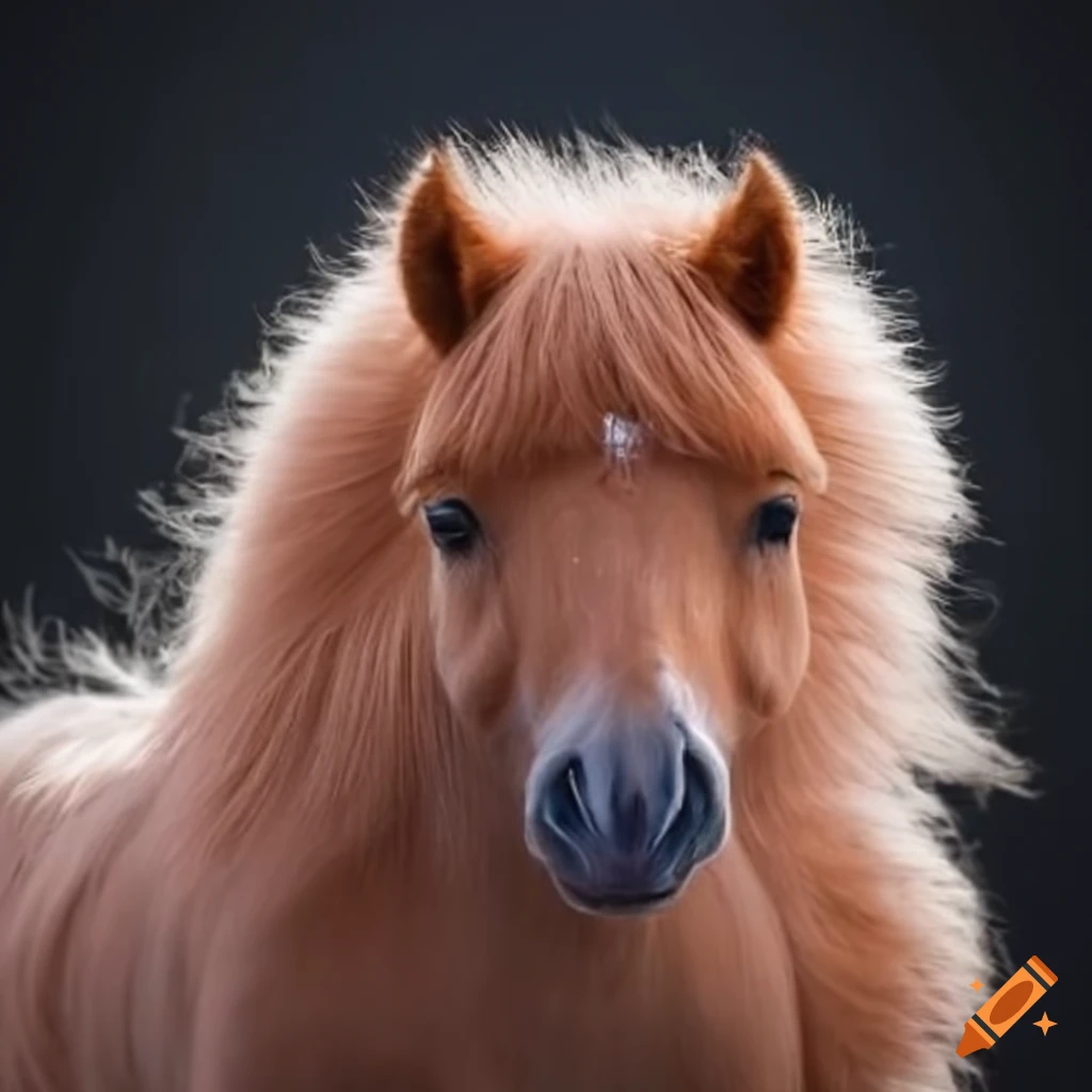 Fluffy pastel pony