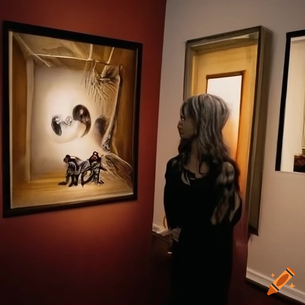 Surrealist gallery opening