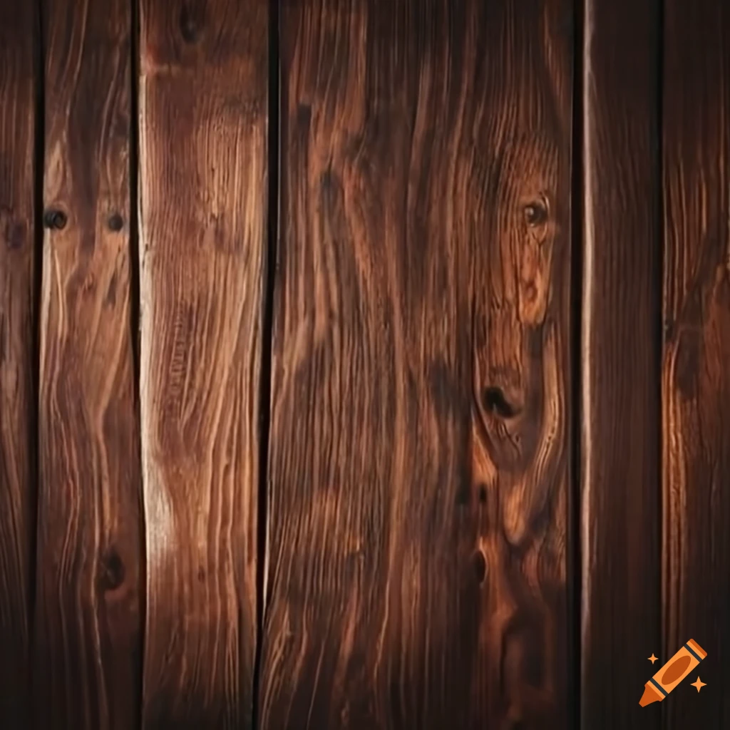 Overhead view of a wooden table
