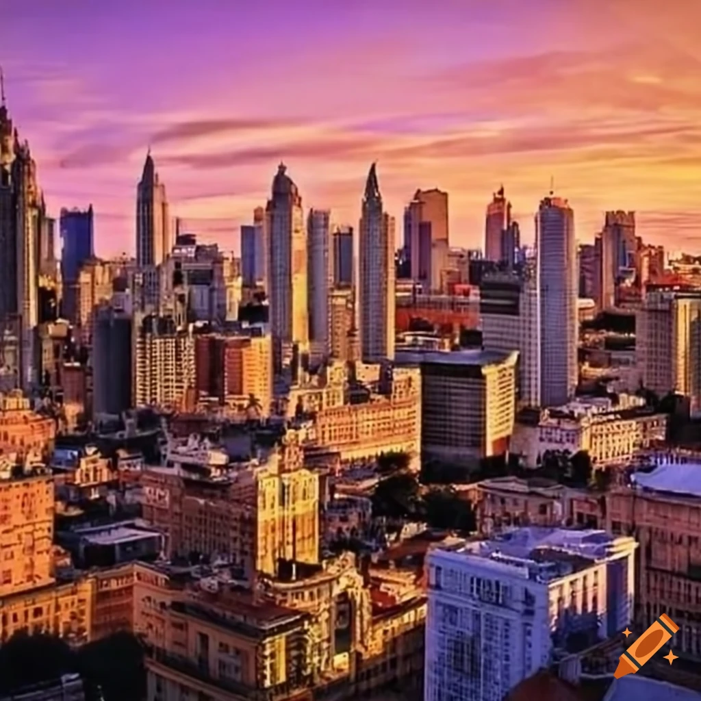 Capital of Platirna like a big modern city with Buenos Aires style