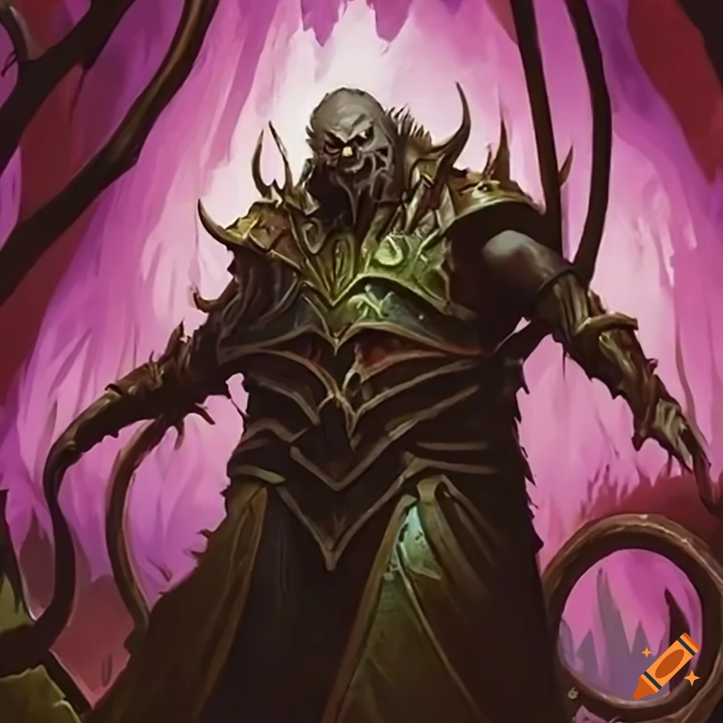 Necromaniac heavy plate from Magic: The Gathering