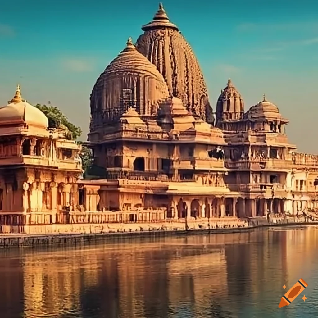 Ancient city of Ayodhya during King Dasharatha's reign