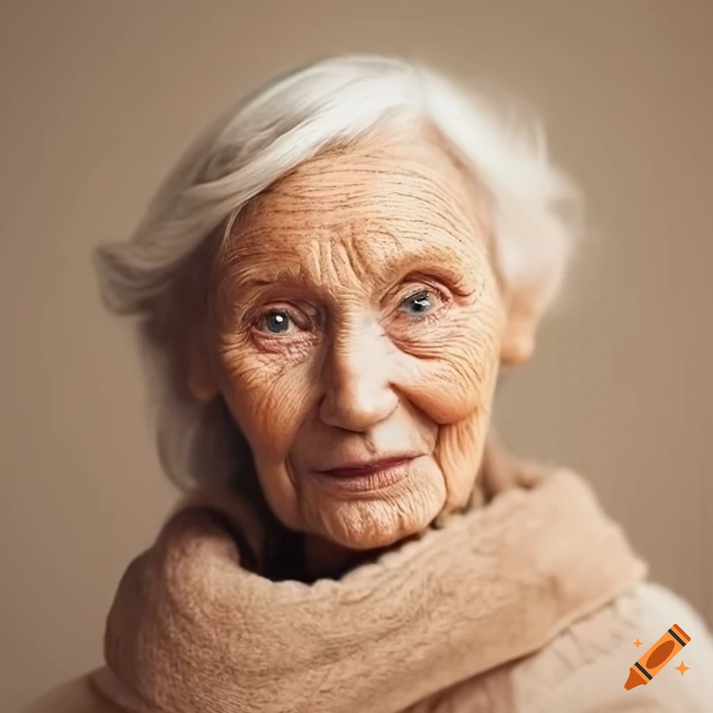 Portrait of a happy Scandinavian older woman
