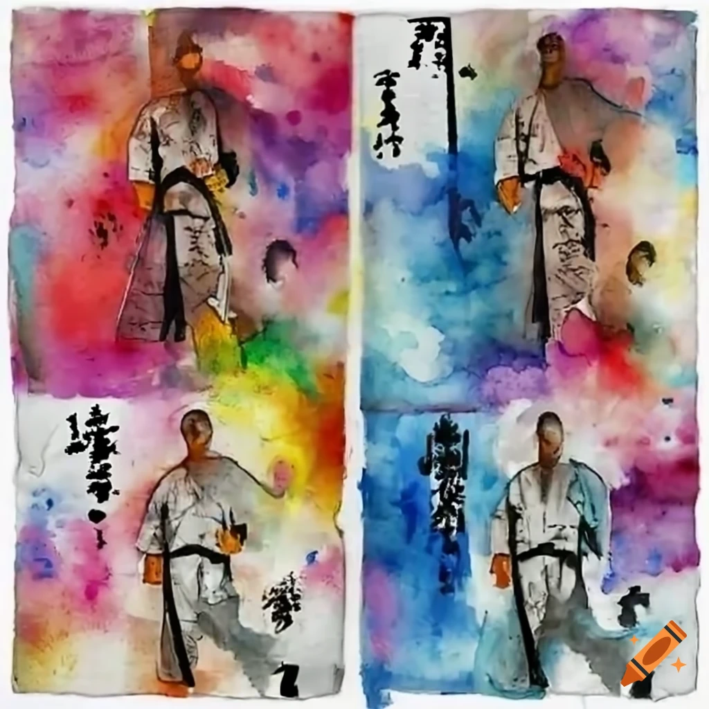 Martial artist in Kyokushin Karate uniform