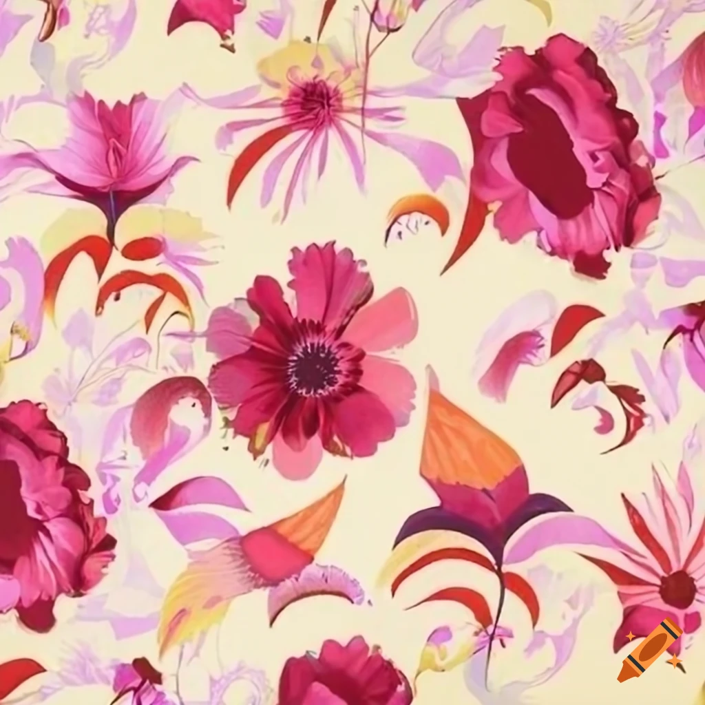 Flower textile design