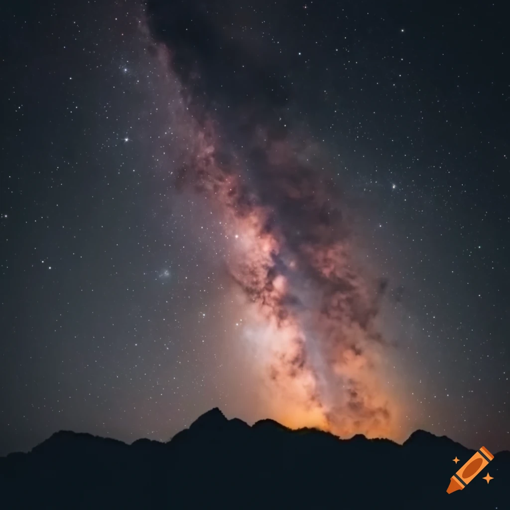 Celestial lights landscape