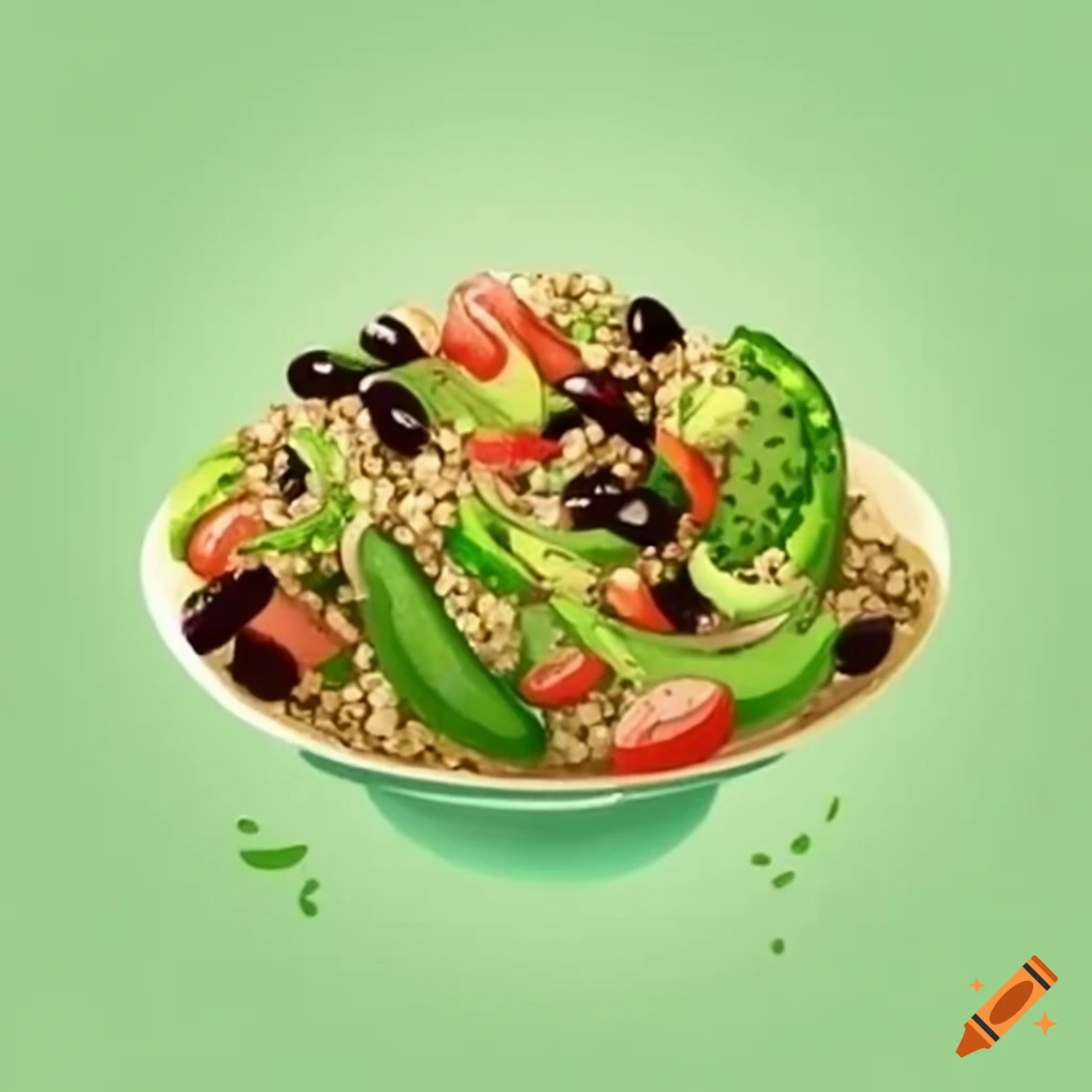 Quinoa salad with avocado, black beans, and lime