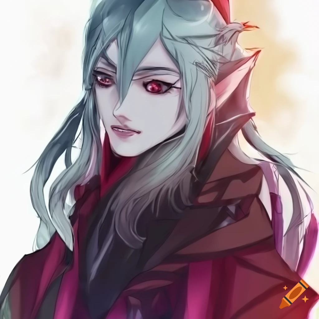 Anime-style character with braided hair in a pretty pose