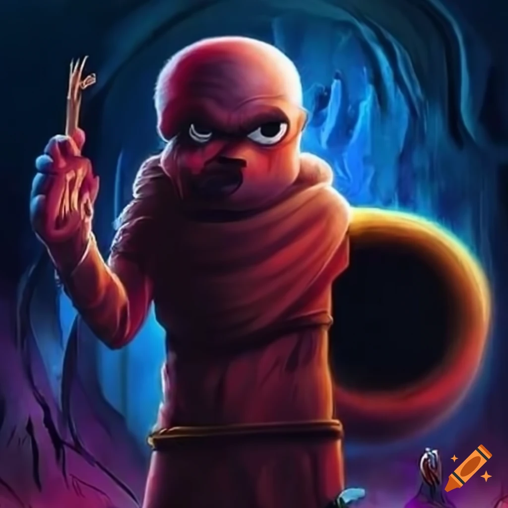 Gargamel and Azrael characters